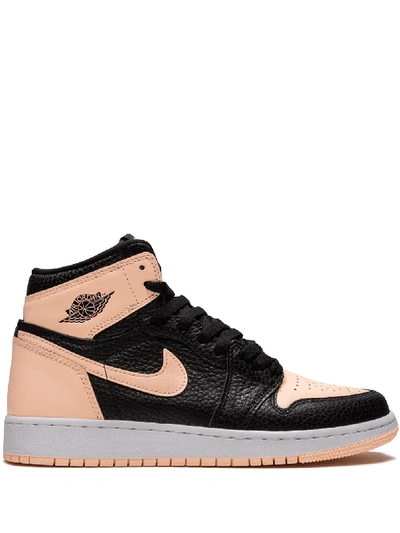 Shop Jordan Air  1 Retro High Og ''crimson Tint'' Sneakers In Black