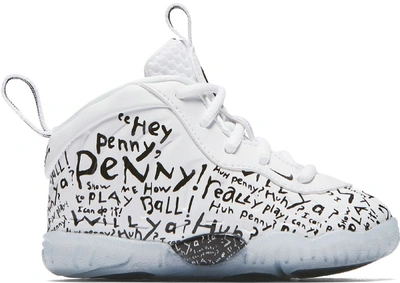 Pre-owned Nike Air Foamposite One Lil' Penny (td) In White/black
