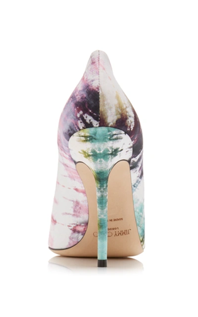 Shop Jimmy Choo Love Tie-dye Leather Pumps In Multi