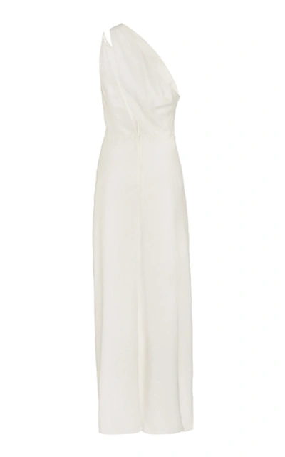 Shop Significant Other Valentina Knot-accent Georgette Dress In White