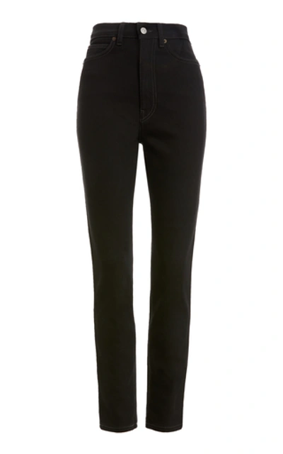 Shop Acne Studios 1994 High-rise Skinny Jeans In Black