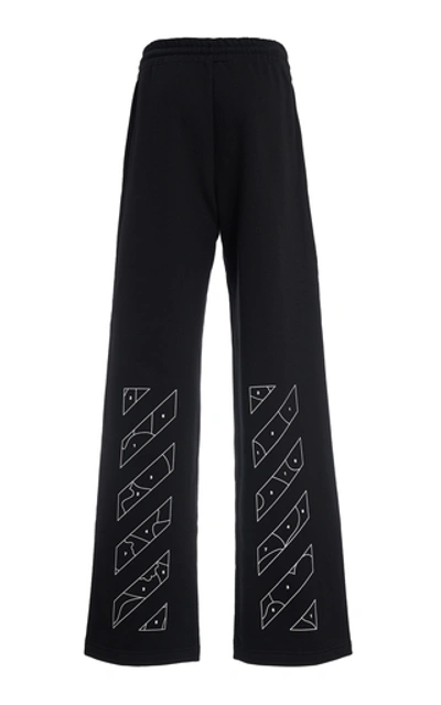 Shop Off-white Puzzle Printed Track Pants In Black