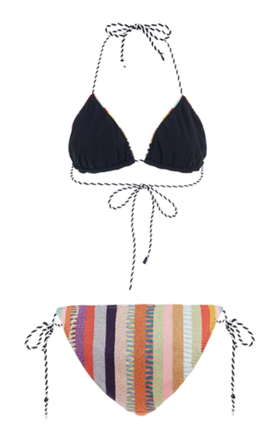 Shop Missoni Striped Classic Lurex String Bikini In Print