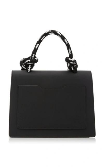 Shop Off-white Gummy Jitney 2.8 Leather Shoulder Bag In Black