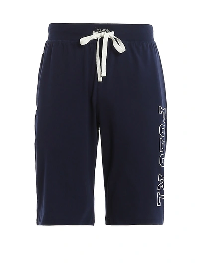 Shop Polo Ralph Lauren Blue Cotton Short Trousers