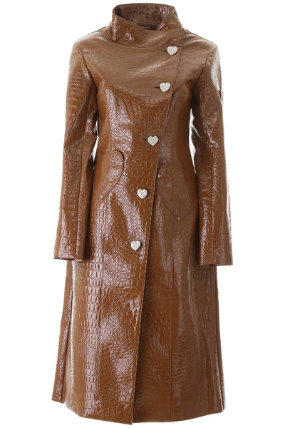 Shop Saks Potts Tejano Coat In Brown (brown)