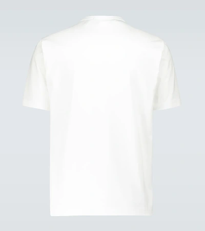 Shop Junya Watanabe St. John Printed Cotton T-shirt In White