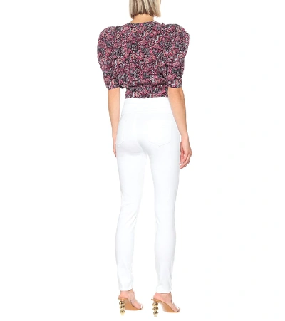 Shop J Brand High-rise Skinny Jeans In White