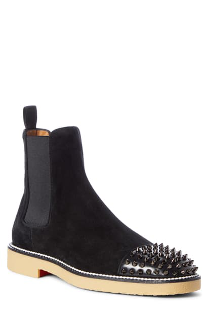 louboutin boots spikes