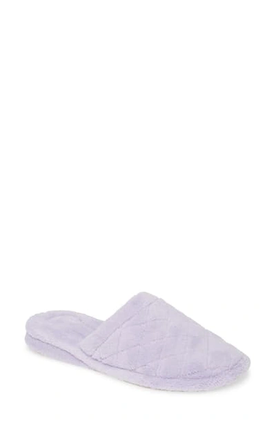 Shop Patricia Green 'aria' Plush Slipper In Lilac Fabric
