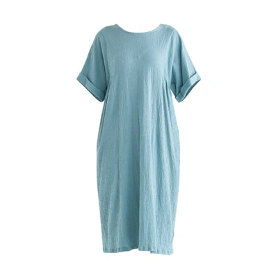 Shop Paisie Selsey Relaxed Fit Dress In Teal