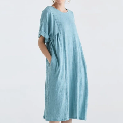 Shop Paisie Selsey Relaxed Fit Dress In Teal