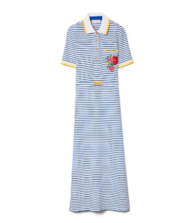 Shop Tory Burch Striped Polo Dress In  Fresh Stripe