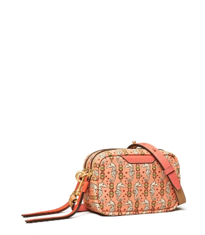 Shop Tory Burch Perry Printed Mini Bag In Pink Seahorse
