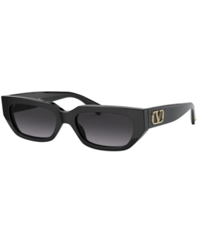 Shop Valentino Sunglasses, Va4080 Blk Grd In Black/gradient Black