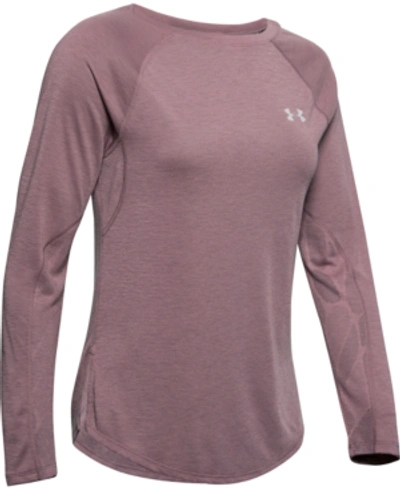 Under Armour Womens UA Streaker 2.0 Half Long Sleeve Warm Running Hushed Pink/Hushed Pink/Reflective Zip Up Top with Modern Fabric SM 662 Under Armour Womens UA Streaker 2.0 Half Long Sleeve Warm Running Hushed Pink/Hushed Pink/Reflective Zip Up Top with Modern Fabric SM 662