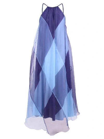 Shop Arthur Arbesser Polyester Dress In Blue