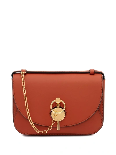 Shop Jw Anderson Mini Keyts Crossbody Bag In Brown