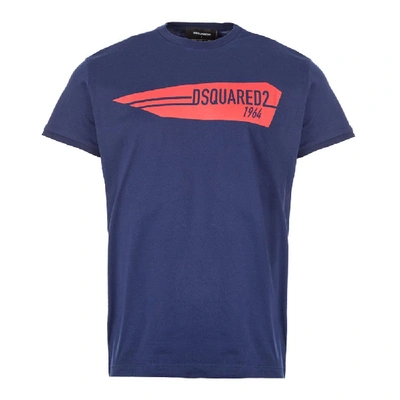 Shop Balmain T-shirt 1964 Logo In Blue