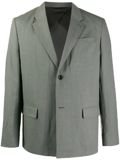 Shop Filippa K M. Hugh Linen Blazer In Grey