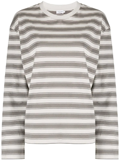 Shop Filippa K Linnett Striped T-shirt In Grey