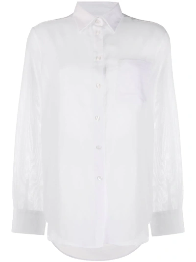 Shop Filippa K Daphne Button-up Shirt In White