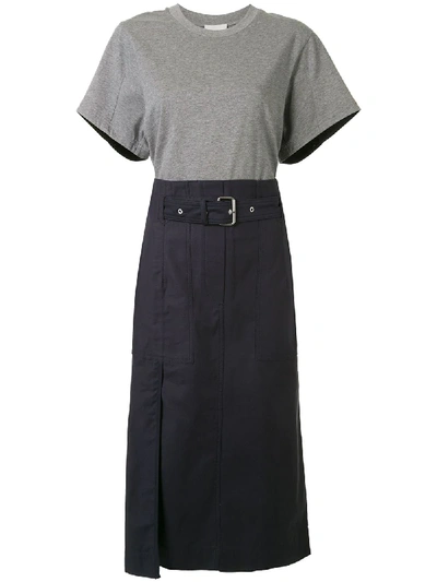 Shop 3.1 Phillip Lim / フィリップ リム Belted Cargo T-shirt Dress In Blue