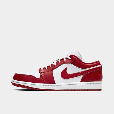 Shop Nike Men's Air Jordan Retro 1 Low Basketball Shoes In Red