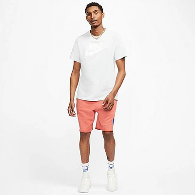 Shop Nike Men's Sportswear Alumni Fleece Shorts In Pink