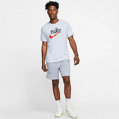 Shop Nike Men's Sportswear Heritage Shorts In Blue