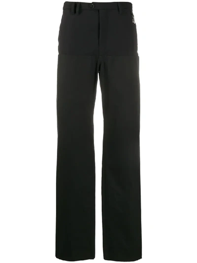 Shop Raf Simons Brace Clip Wide-leg Trousers In Black