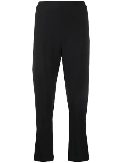Shop Ann Demeulemeester Cropped Straight Trousers In Black