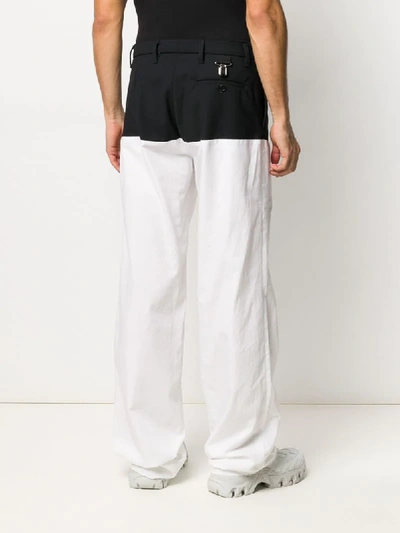 Shop Raf Simons Wide-leg Trousers In White