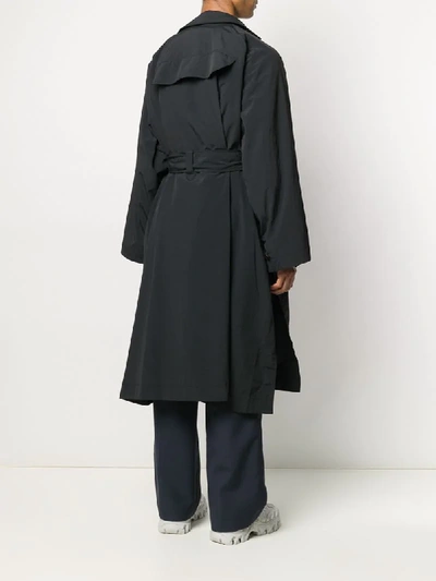 Shop Henrik Vibskov Plus Trench Coat In Black