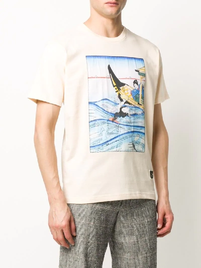 Shop Kenzo Graphic Print T-shirt In Neutrals