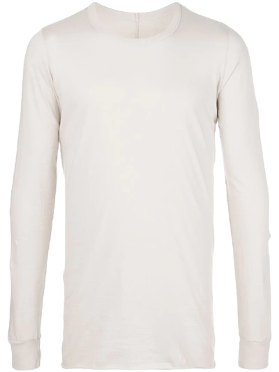 Shop Rick Owens Long Sleeve T-shirt In White