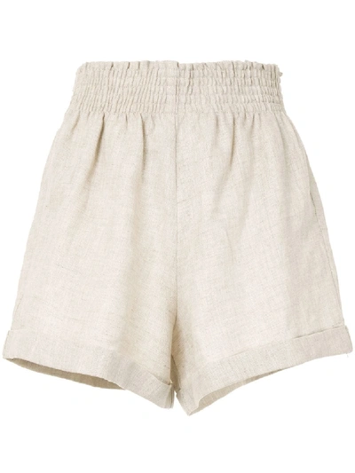 Shop Reformation Nashville High-waisted Shorts In White
