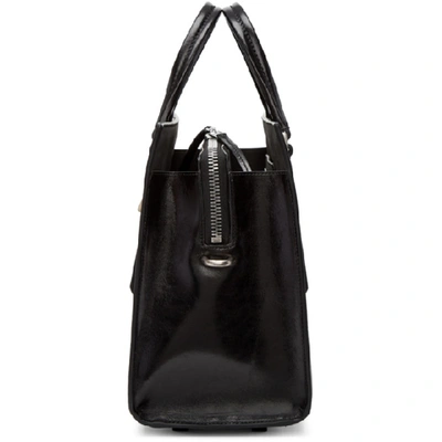 Shop Rick Owens Black Mini Edith Tote In 09 Black