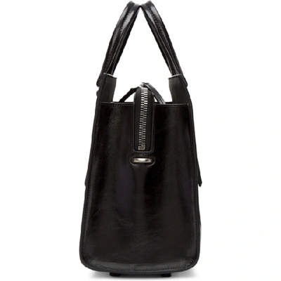 Shop Rick Owens Black Mini Edith Tote In 09 Black