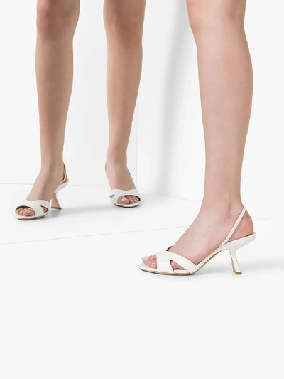 Shop Nicholas Kirkwood Lexi Sling Back Sandals In White