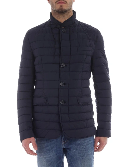 Shop Herno Blue Down Jacket