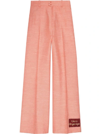 Shop Gucci Orgasmique Flared Trousers In Pink