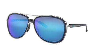 Shop Oakley Split Time Sunglasses In Navy