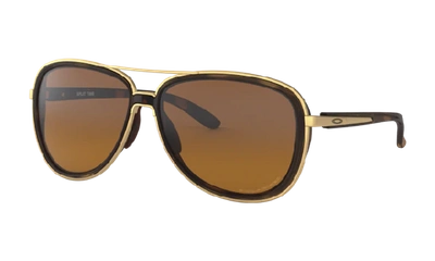 Shop Oakley Split Time Sunglasses In Brown