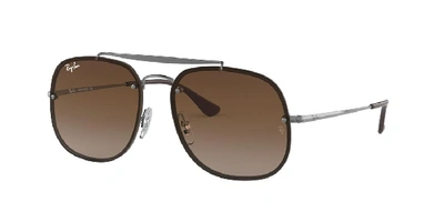 Shop Ray Ban Ray In Brown Gradient