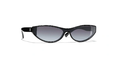 Pre-owned Chanel Woman Cat Eye Sunglasses Ch5415