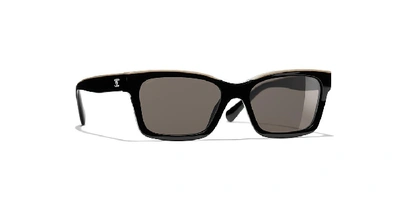 Pre-owned Chanel Woman Sunglass Square Sunglasses Ch5417