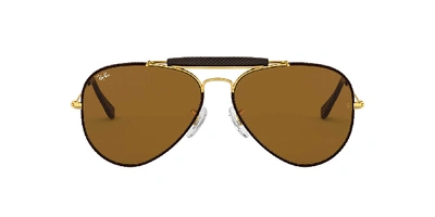 Shop Ray Ban Ray In Braun