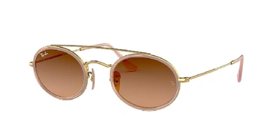 Shop Ray Ban Ray In Pink Brown Gradient