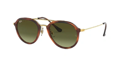 Shop Ray Ban Ray In Green Gradient